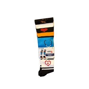 TheraR Compression Socks‎ Knee High Heart Stethoscope Nurse Doctor